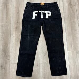 FW20 FTP Bullet Hole Denim Pant Black size 36 B29